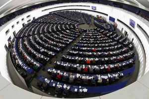 Members of the European Parliament take part in a voting session at the European Parliament in Strasbourg