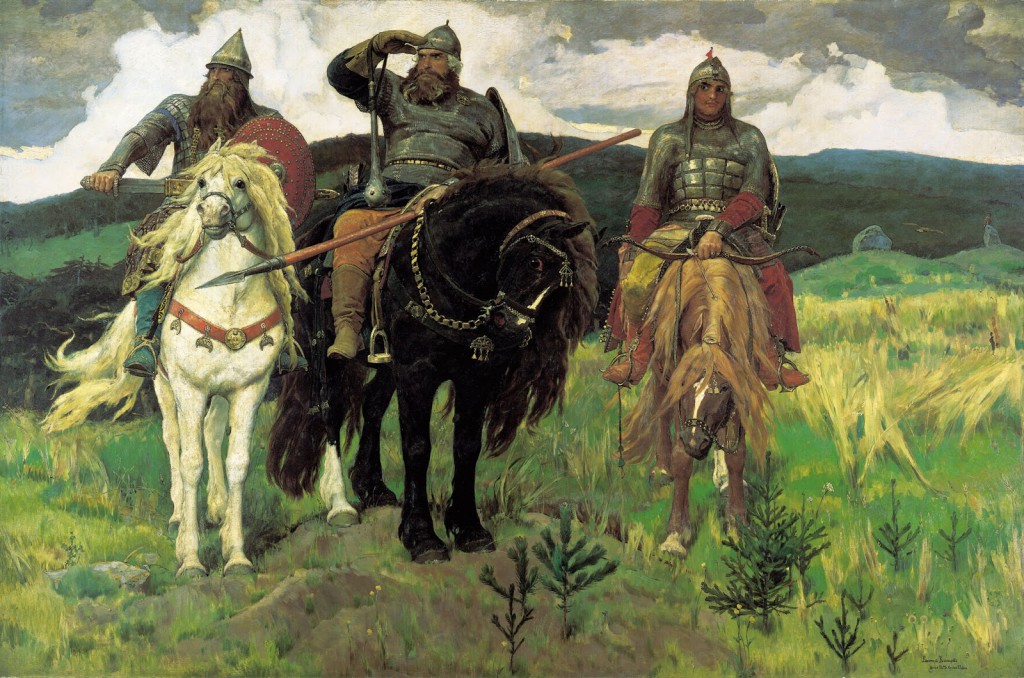 Картина Ильи Репина "Три Богатыря".